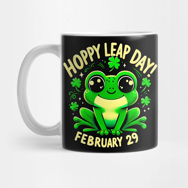 Funny Frog Hoppy Leap Day February 29 Birthday Leap Year by click2print